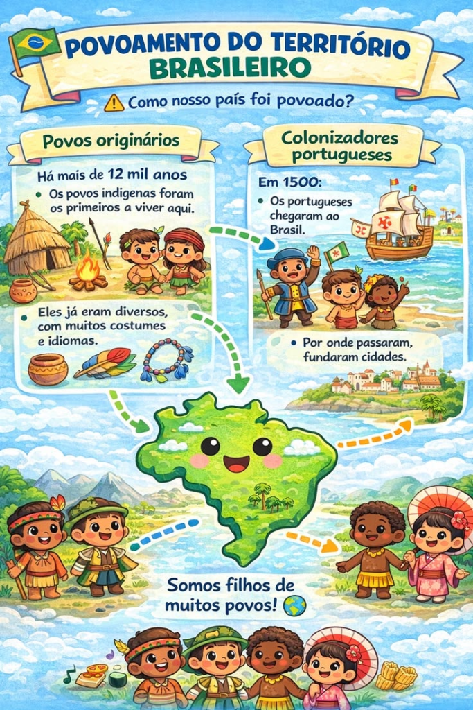 Origem do território Brasileiro – (Origin of the Brazilian People)