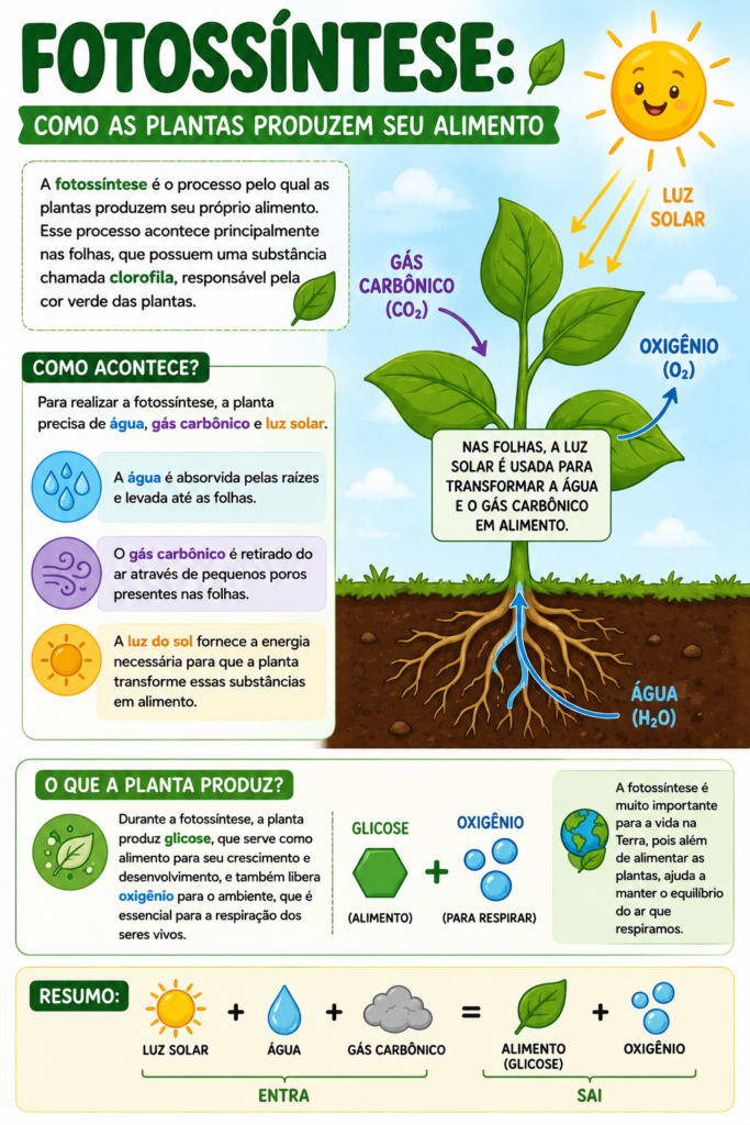 Fotossíntese: Atividade completa para 4° e 5° ano - Mundo da Professora